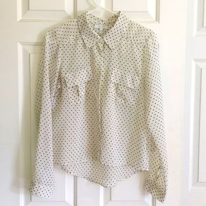 Delia's Polka Dotted Blouse